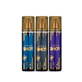 Layer'r Shot Iconic +  Passion Play +  Dynamic Fragrant Body Spray 135ml Each 4.56 Fl.oz. Each Pack Of 3